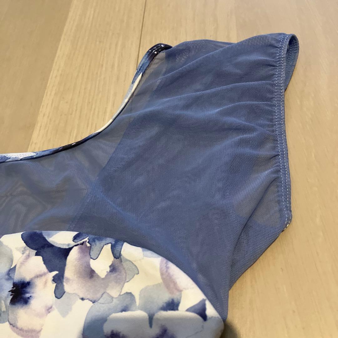 ★美品！希少！チャコット　美しいバレエレオタード　ブルーメッシュ　M ★