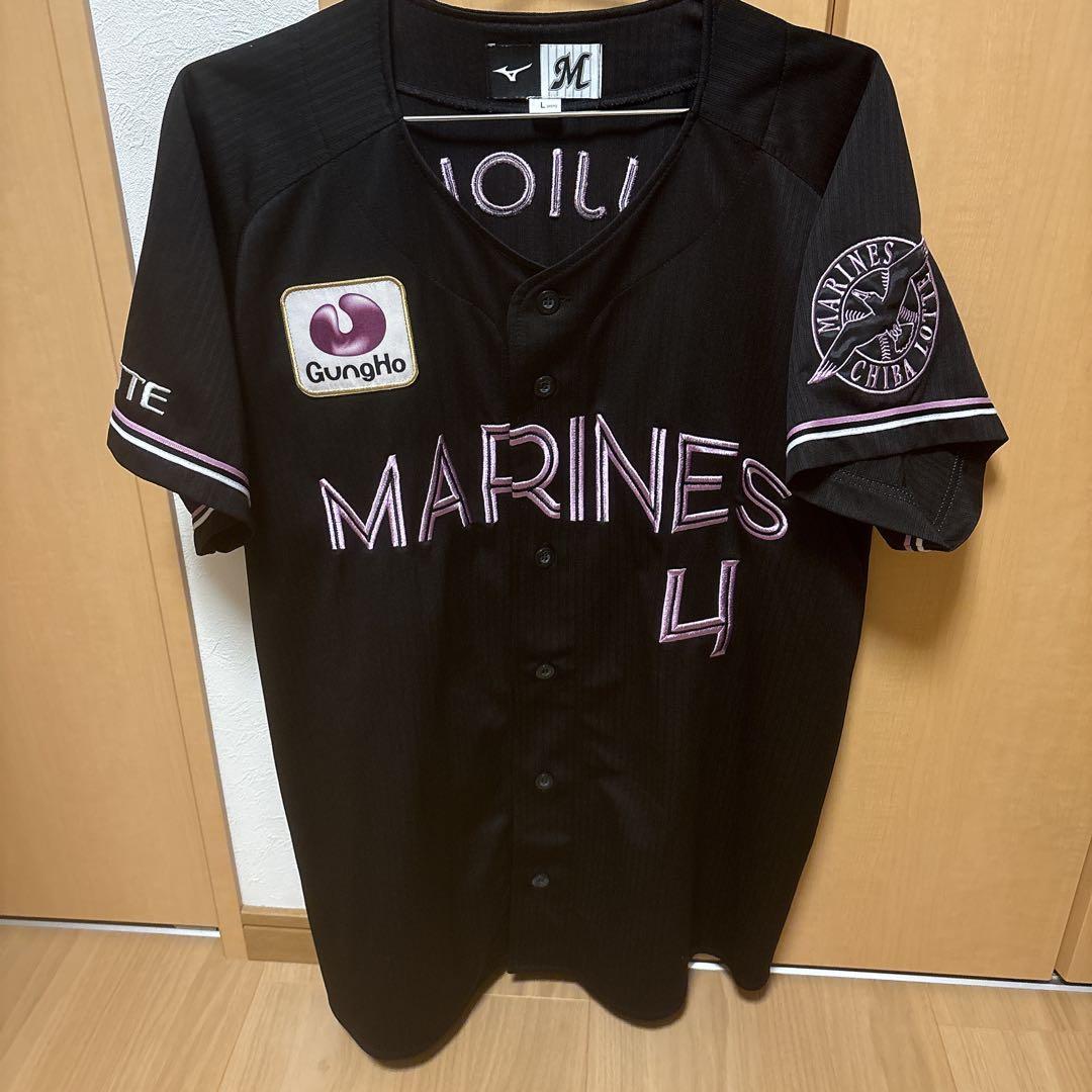 千葉ロッテマリーンズ　藤岡裕大　ブラックサマー2022 ユニフォーム　Lサイズ