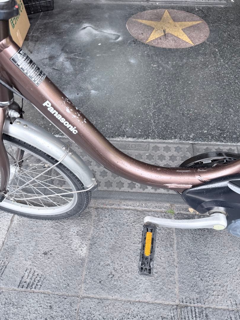 大阪府　Panasonic 電動アシスト自転車 ブラウン