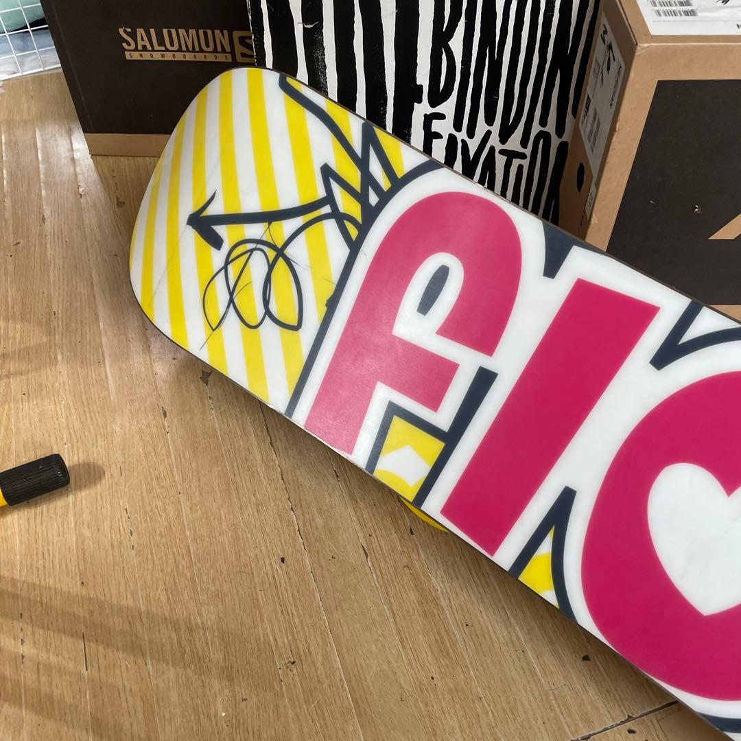 FLOW×FLUX　フロー　フラックス　バインディング付スノーボードセット