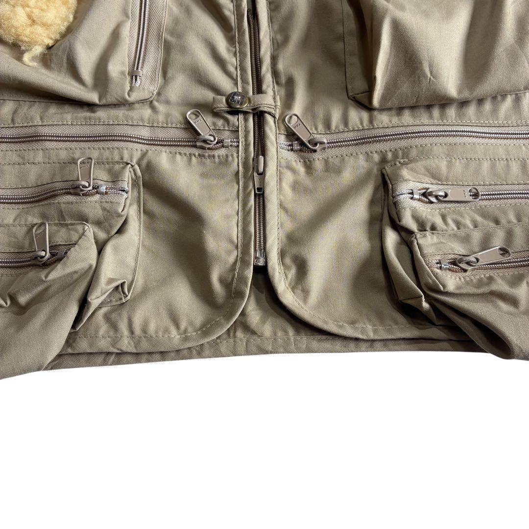 70s 80s Columbia フィッシングベスト XXXL ベージュ 旧タグ