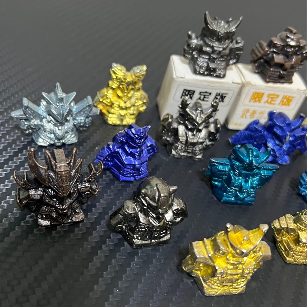 ガン消し SDガンダム 消しゴム フィギュア 武者系 ダイキャスト 18種セット