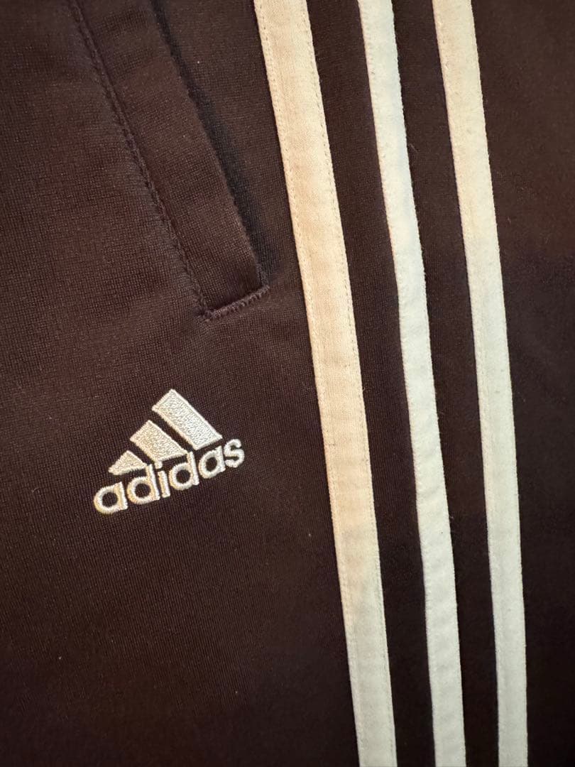 【希少カラー】02年製 adidasトラックパンツ AN5002 ブラウン JM