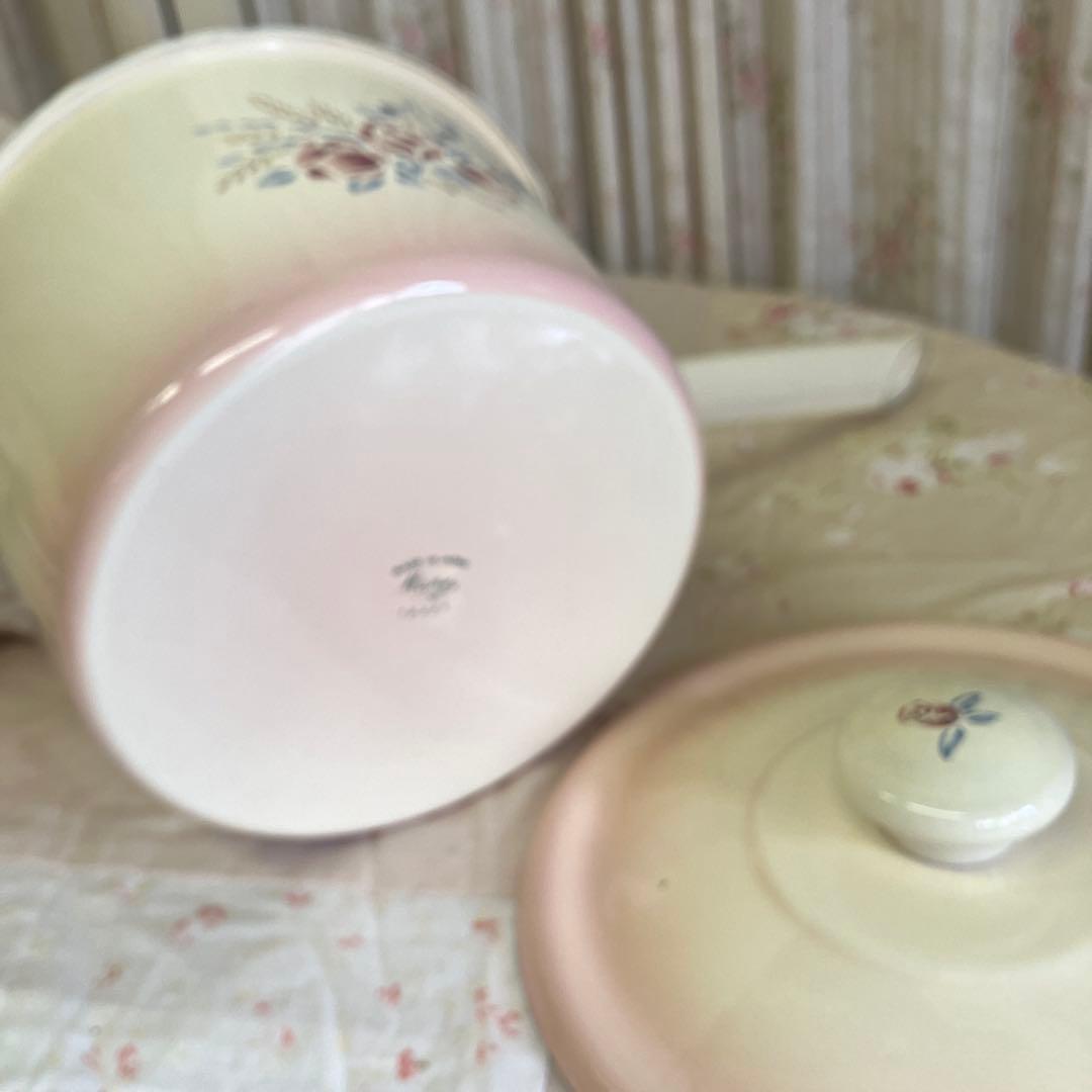 マニー ローズアンポショワール スープパン 箱入り新品 片手鍋 貴重な廃盤品