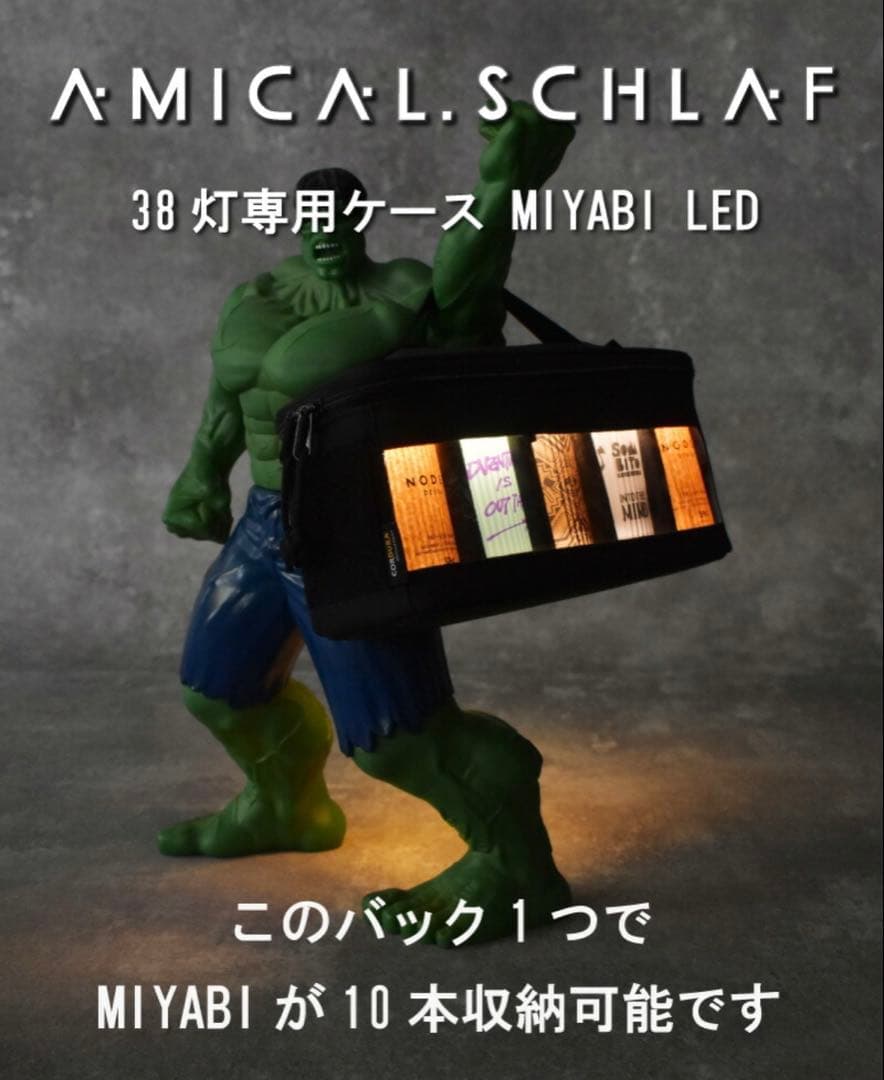 AMICAL.Schlaf/アミカルシュラフ ミヤビ専用ケース 38灯 ブラック
