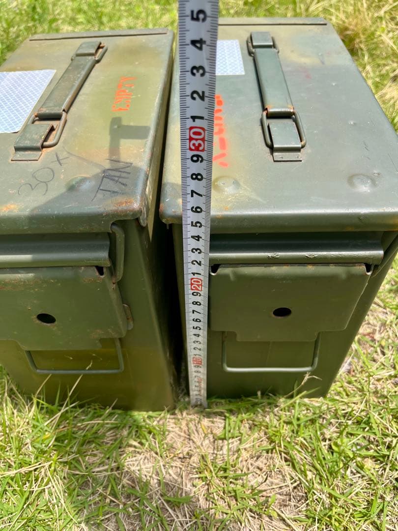 米軍放出品　アンモボックスPA19 アンモ缶 弾薬箱 ミリタリー 2個セット