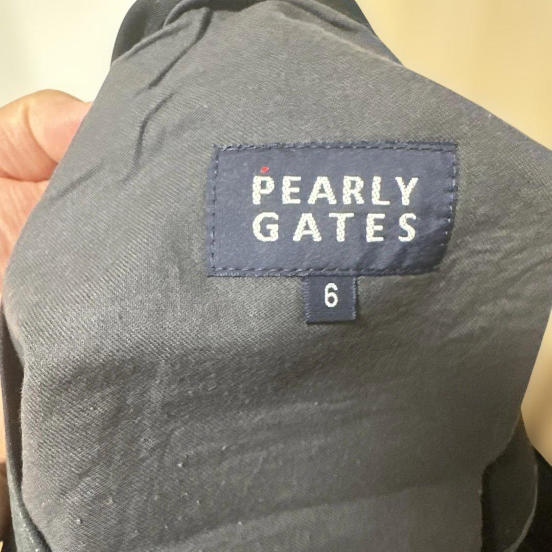 PEARLY GATES ブラックハーフパンツ サイズ6