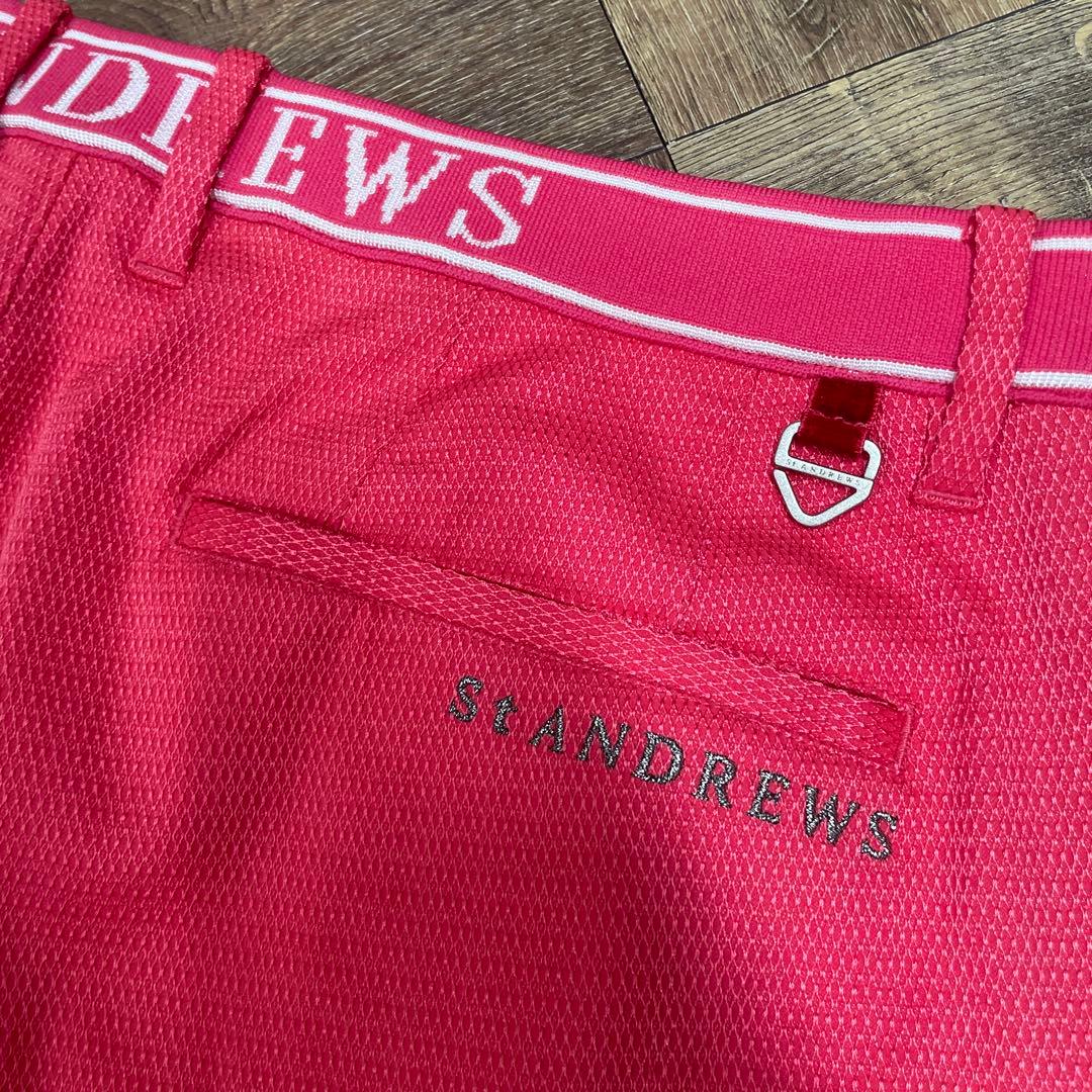 セントアンドリュース　ピンク　ストレッチパンツ　サイズL L