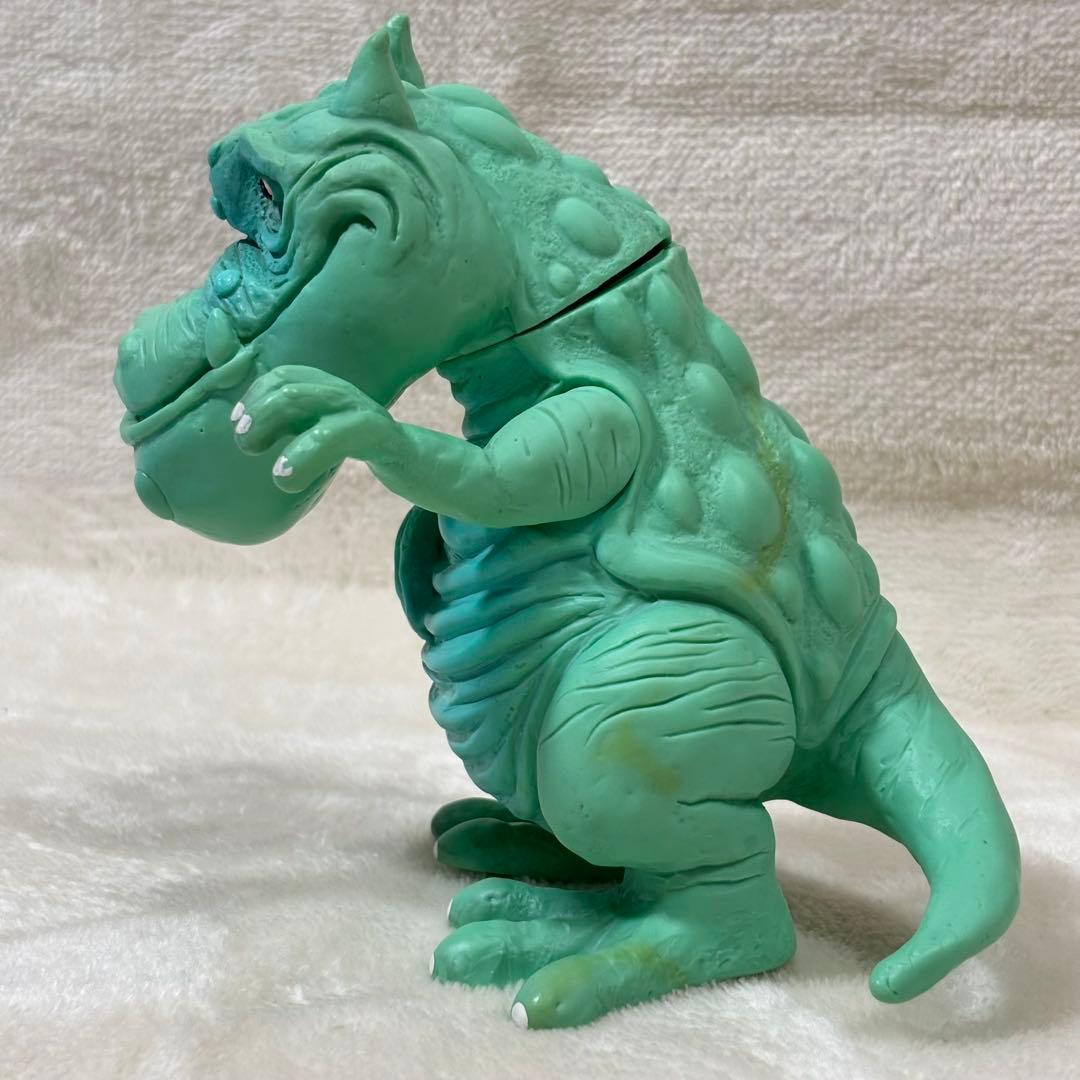 【希少】70s ドムドムバーガー 販促 ソフビ 怪獣 エメラルドカラー 美品