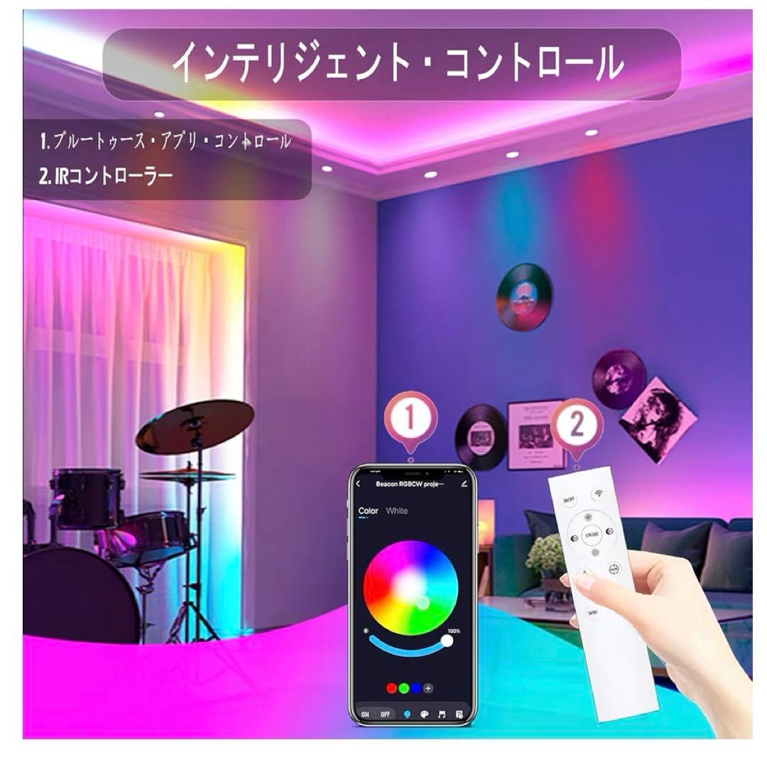 Aotelicht RGBW LED ダウンライト リモコン付き 5W 6個