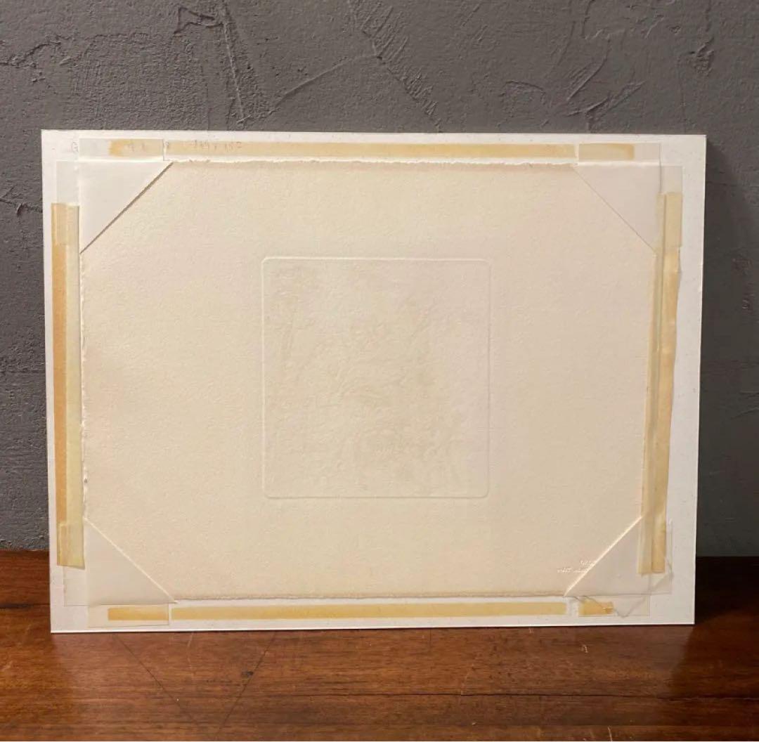 中本達也 「小さな花」 絵画額装品 東京国立近代美術館所蔵品 銅版画 作家保管分
