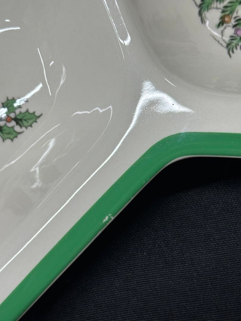 【使用美品】SPODE スポード　トレイ　皿　クリスマスツリー　England