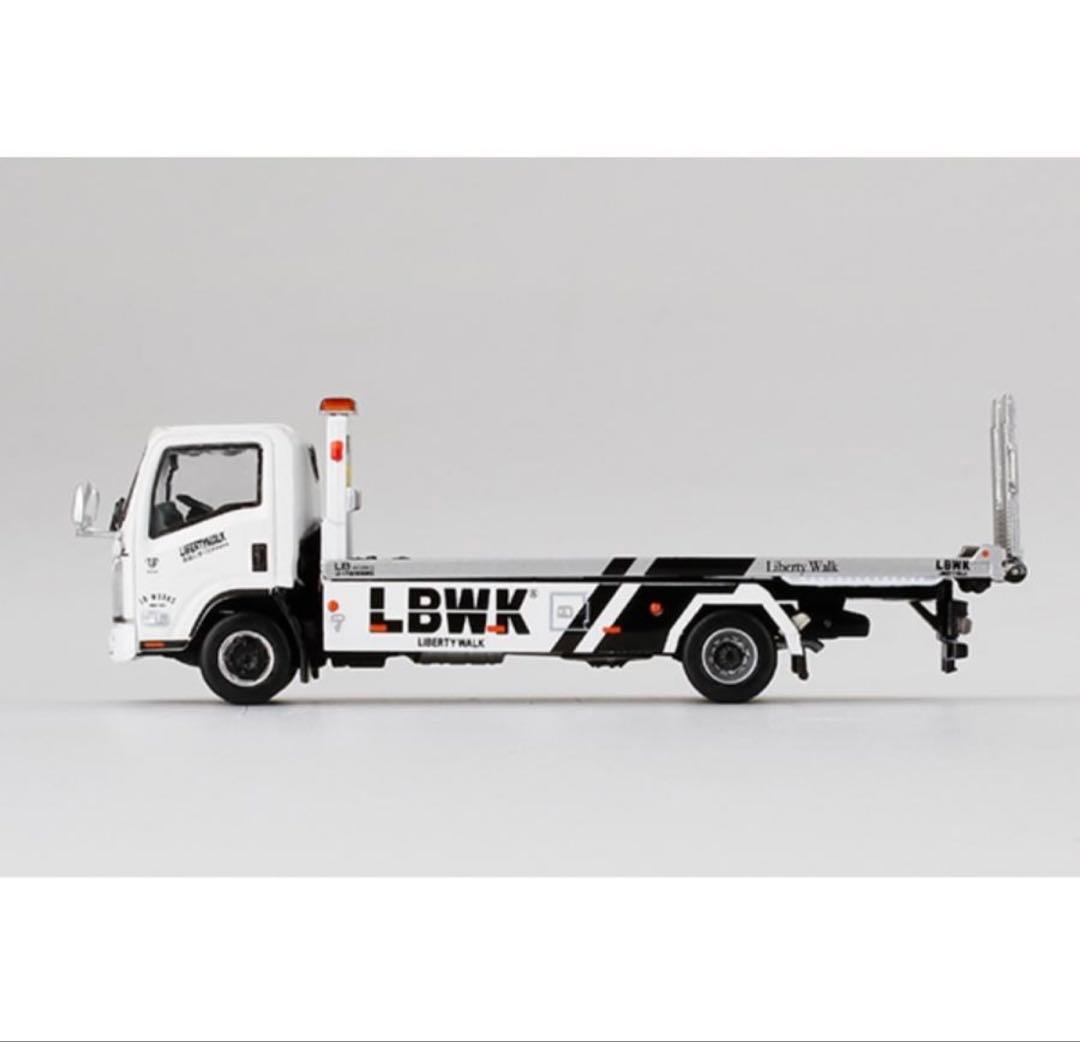 mini GT Isuzuトランスポーター LBWK 積載車 ホワイト