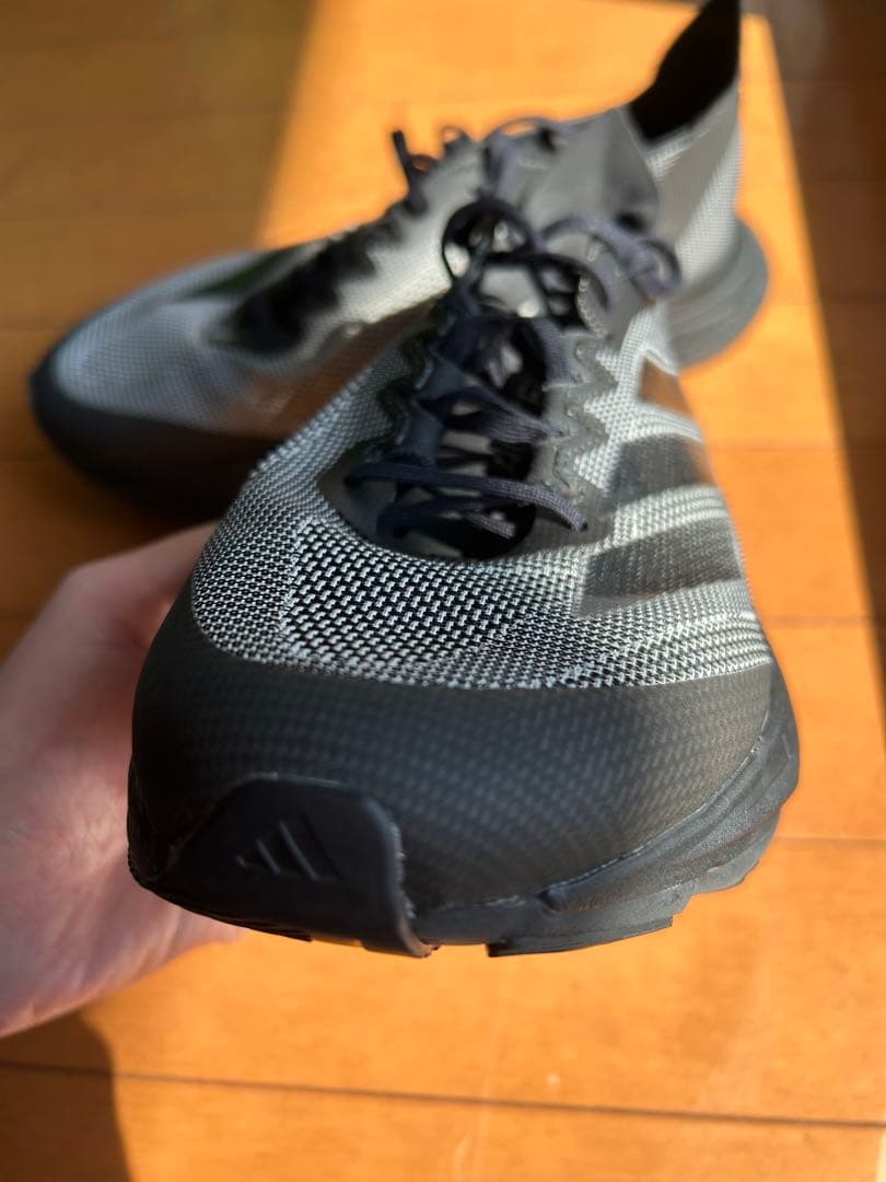 アディダス　adizero boston 12（24.5cm）黒（カーボン入）