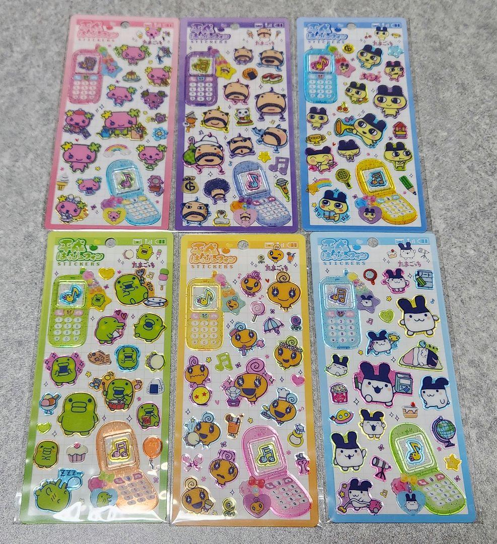 正規たまごっちボンボンドロップシール４枚 はっぴーフォン6枚etc.