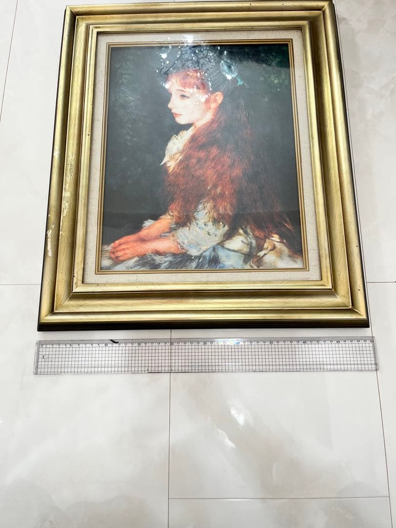 絵画　ルノワール　複製画　イレーヌ・カーン・ダンヴェール嬢の肖像