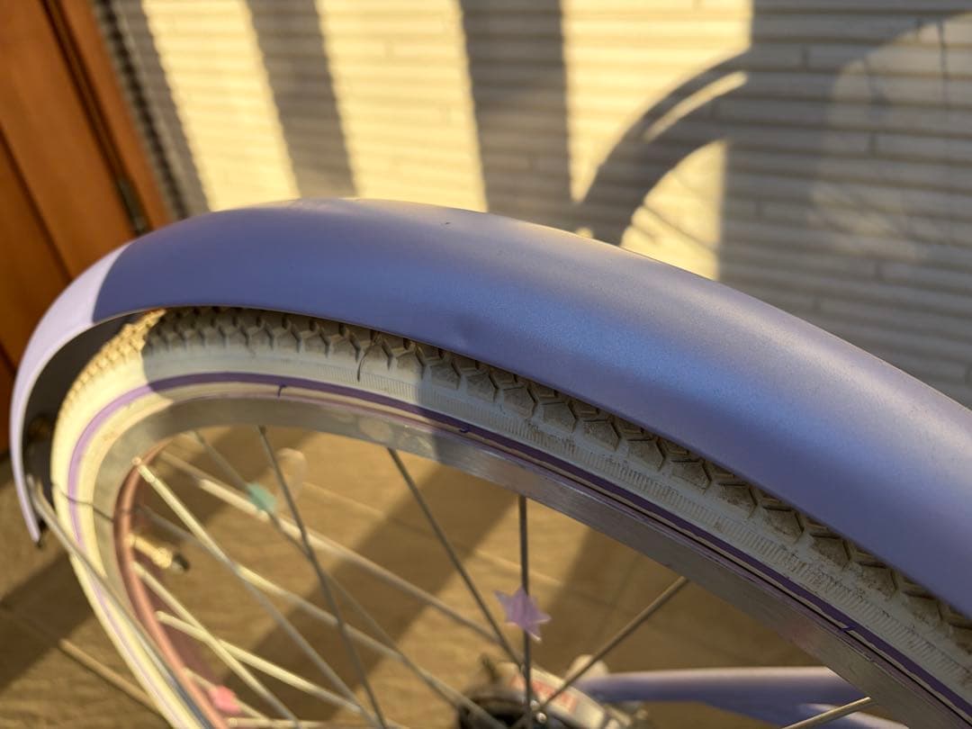 【美品】引取希望　メゾピアノ　ラベンダー　自転車　２２インチ