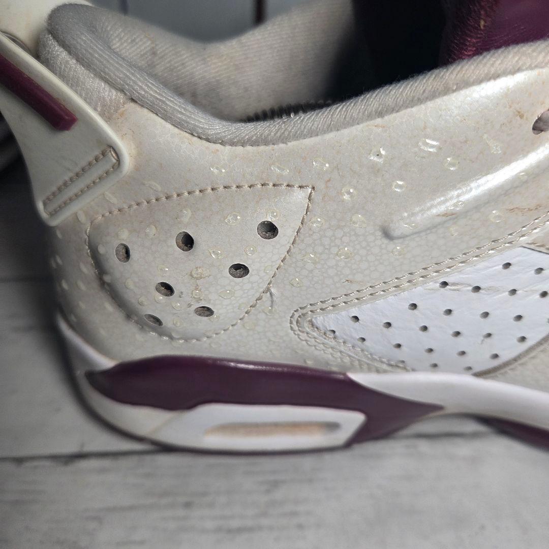 NIKE AIRJORDAN 6 ホワイト/バーガンディ 27.5cm