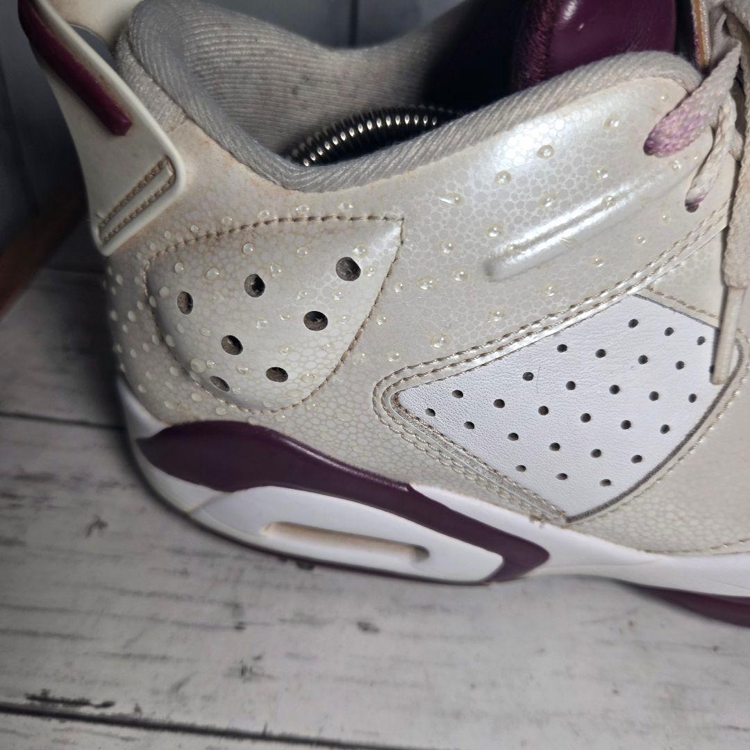 NIKE AIRJORDAN 6 ホワイト/バーガンディ 27.5cm