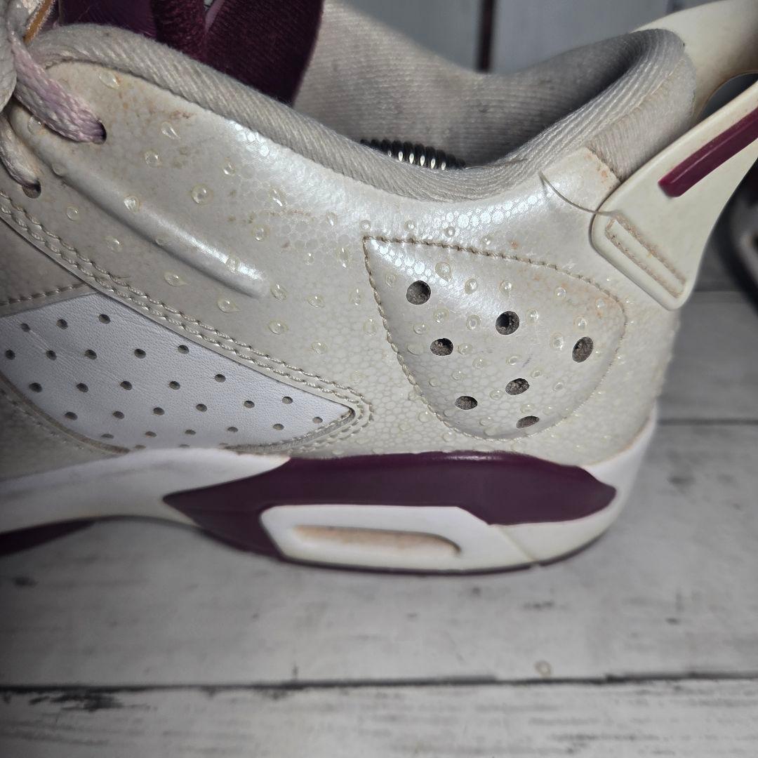 NIKE AIRJORDAN 6 ホワイト/バーガンディ 27.5cm