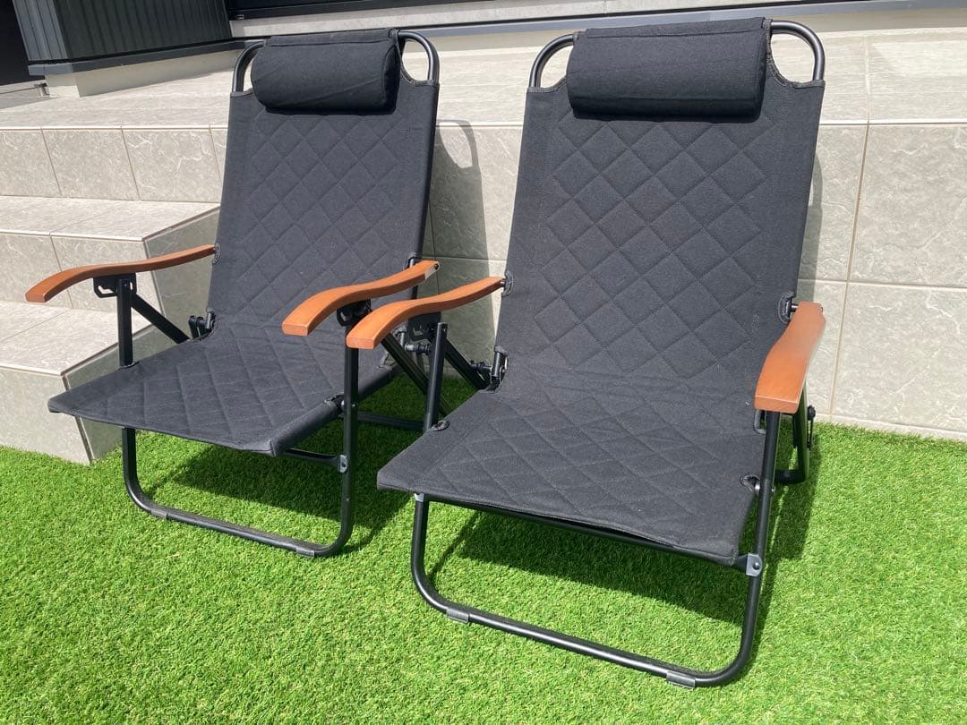 CLIMAX LOW CHAIR 2 ST ブラック　2個セット