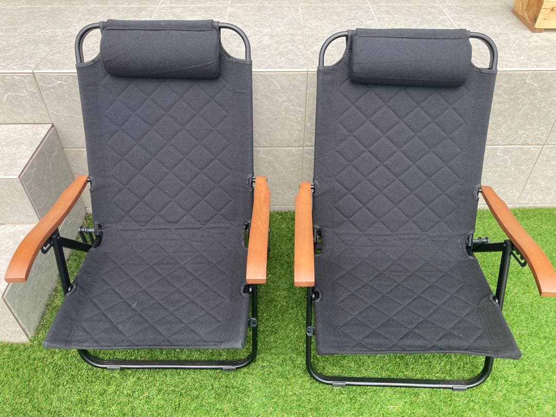 CLIMAX LOW CHAIR 2 ST ブラック　2個セット