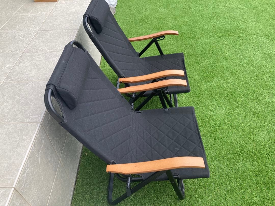 CLIMAX LOW CHAIR 2 ST ブラック　2個セット