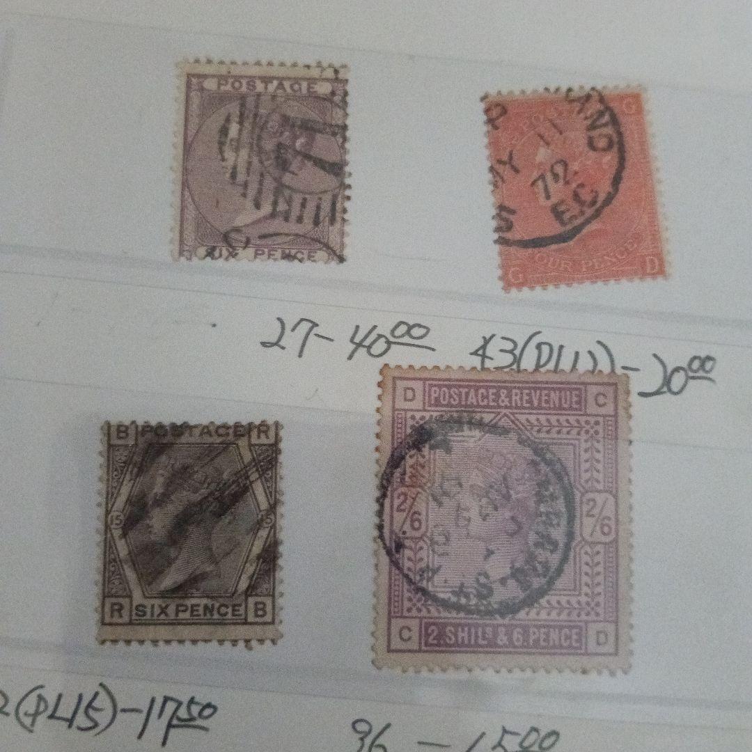 世界で1番最初に発行★イギリス本国・QX時代ヴィクトリア女王 通称ブラックペニー