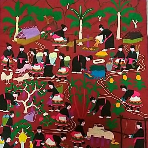 民族刺繍    タペストリー