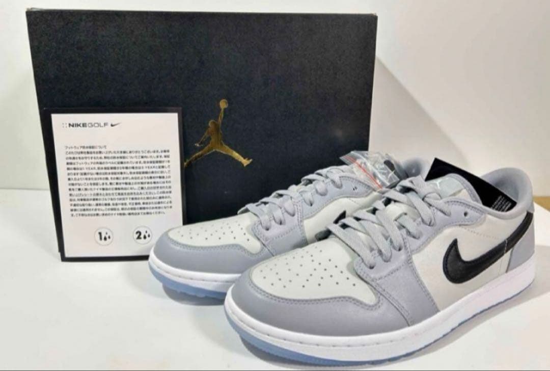 【新品】M24/W24.5cm Nike エアジョーダン1 G ウルフグレー