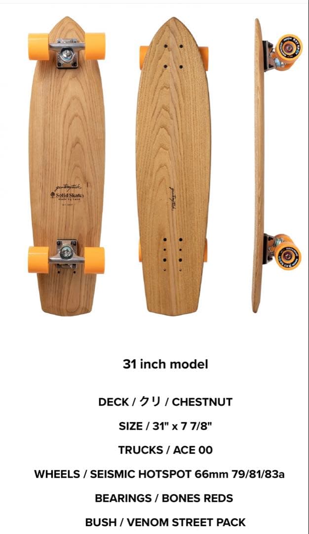 GENTEMSTICK x SOLID SKATES 31 ゲンテンスティック