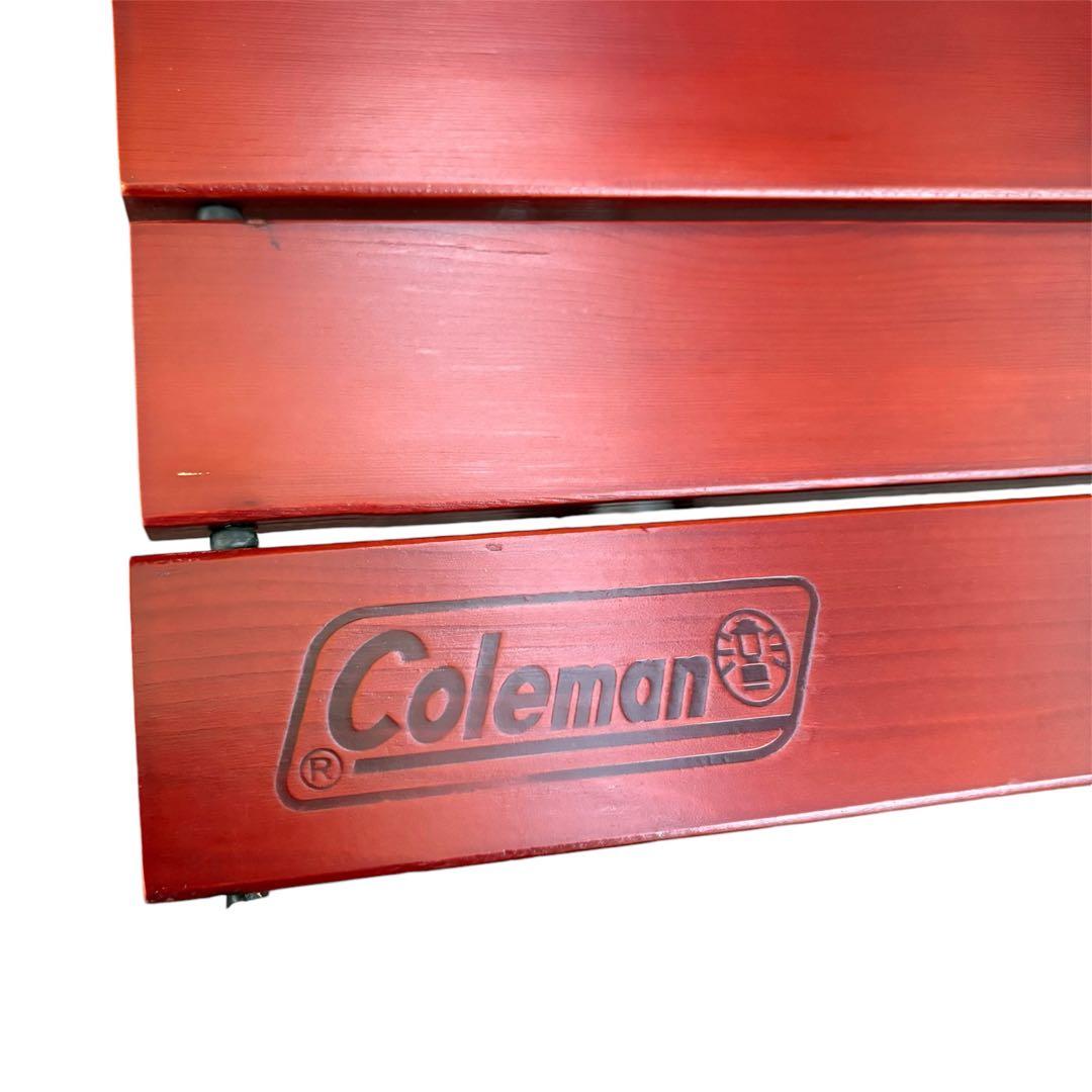【美品】Coleman ウッドロール2ステージテーブル　110