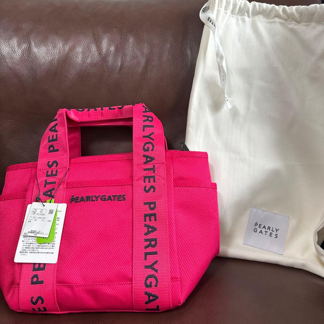 PEARLY GATES ピンク 小型バッグ 袋付き