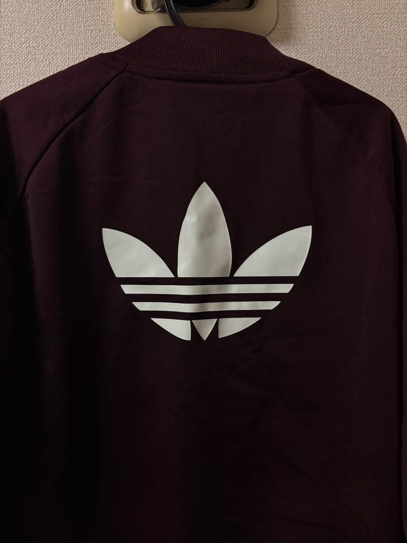 adidas バーガンディ トラックジャケット
