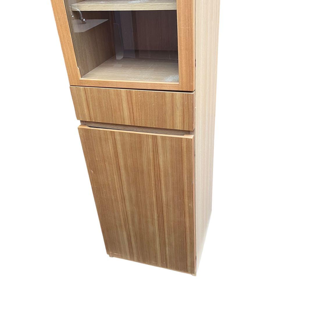 【最終価格】　無印良品 タモ材 食器棚 カップボード キャビネット　廃盤品