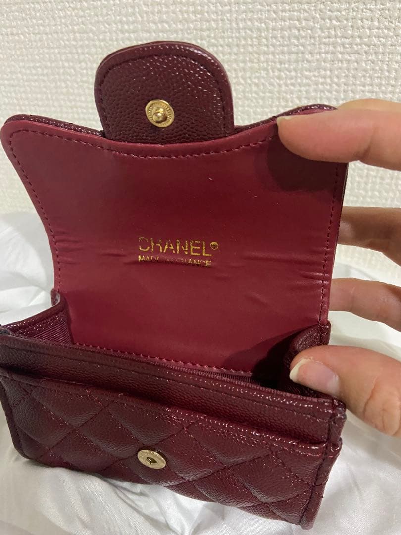 【VIP非売品】CHANEL ノベルティバーガンディ キルティングケース