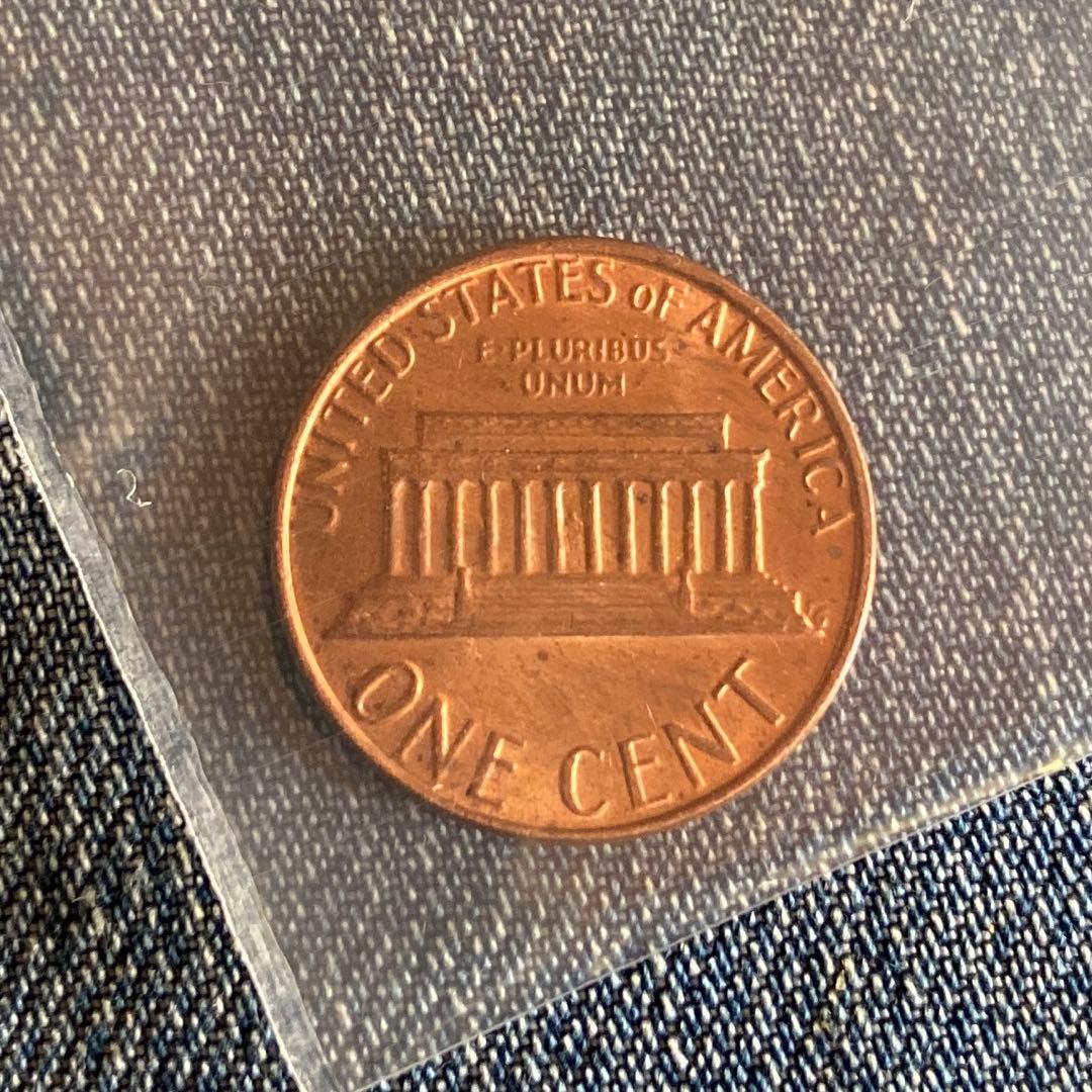 アメリカ 1セント硬貨 リンカーン 1982年 D刻印 古銭  美品 希少