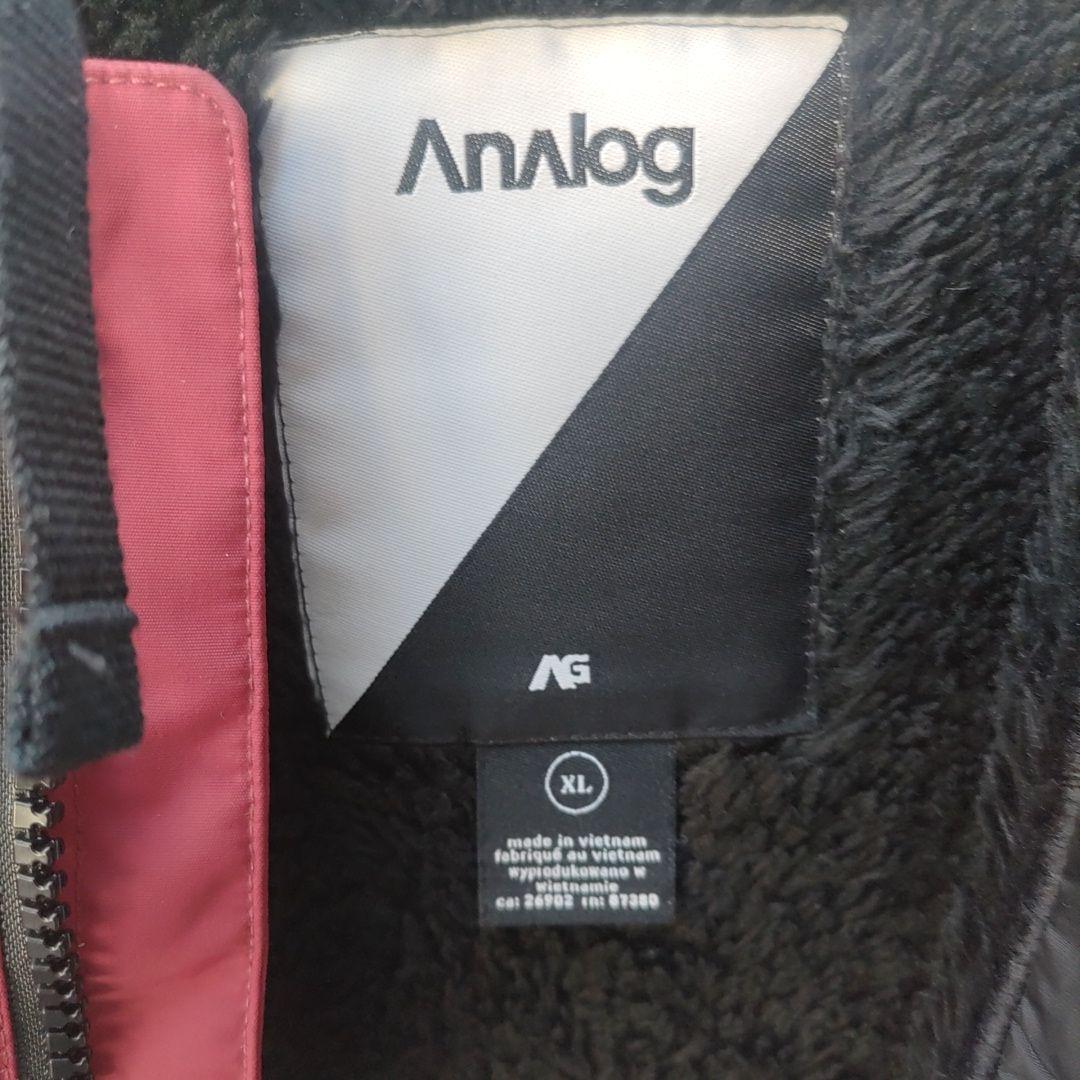 Analog フード付きジャケット XL 赤/黒