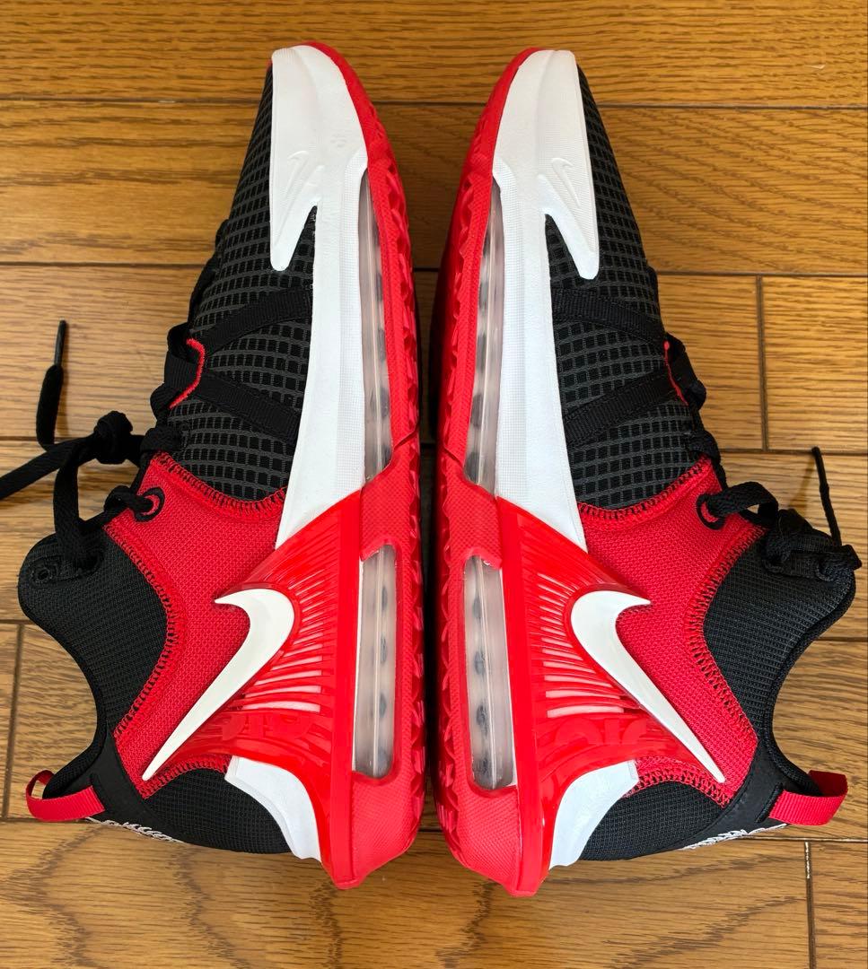 新品同様　Nike LeBron Witness 7 レブロン　バッシュ　赤　黒