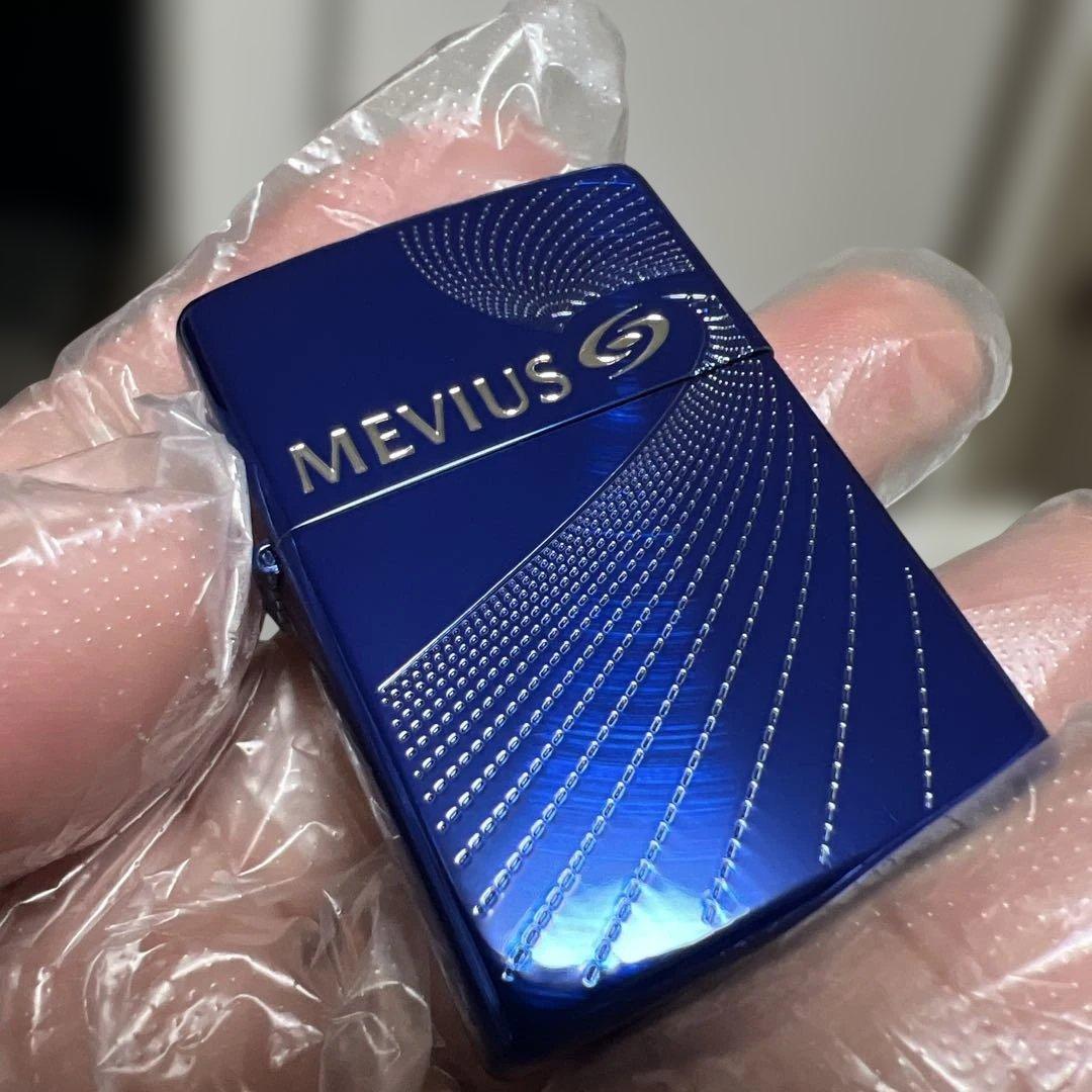 【未使用】MEVIUS（メビウス）オリジナルZippo ブルー 2020年製