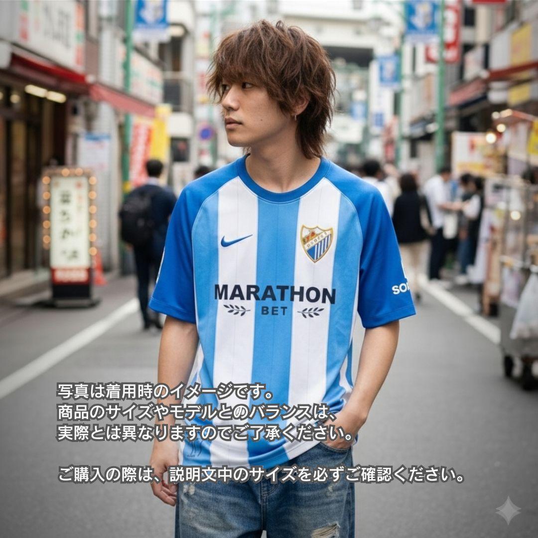 古着 サッカー ユニフォーム ゲームシャツ マラガ NIKE ナイキ メンズ L