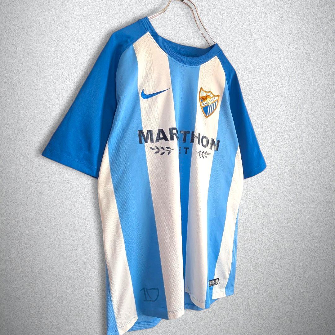 古着 サッカー ユニフォーム ゲームシャツ マラガ NIKE ナイキ メンズ L
