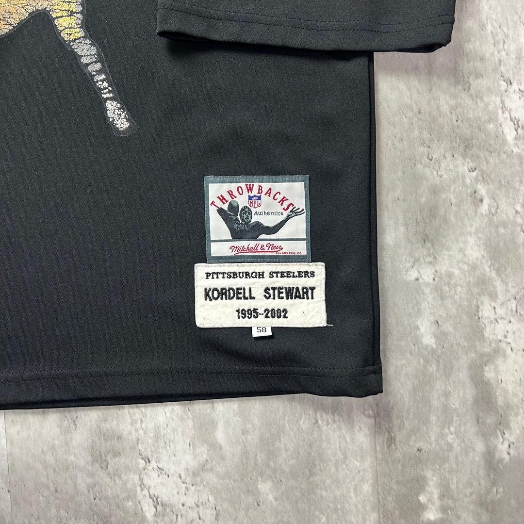 NFL ミッチェルアンドネス 全刺繍 スティーラーズ 長袖ゲームシャツ 6403