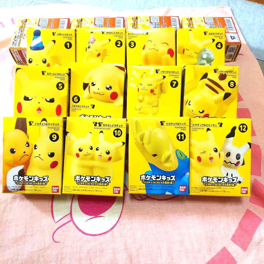 ポケモンキッズ　ピカチュウピカピカ大集合 12体コンプリートセット
