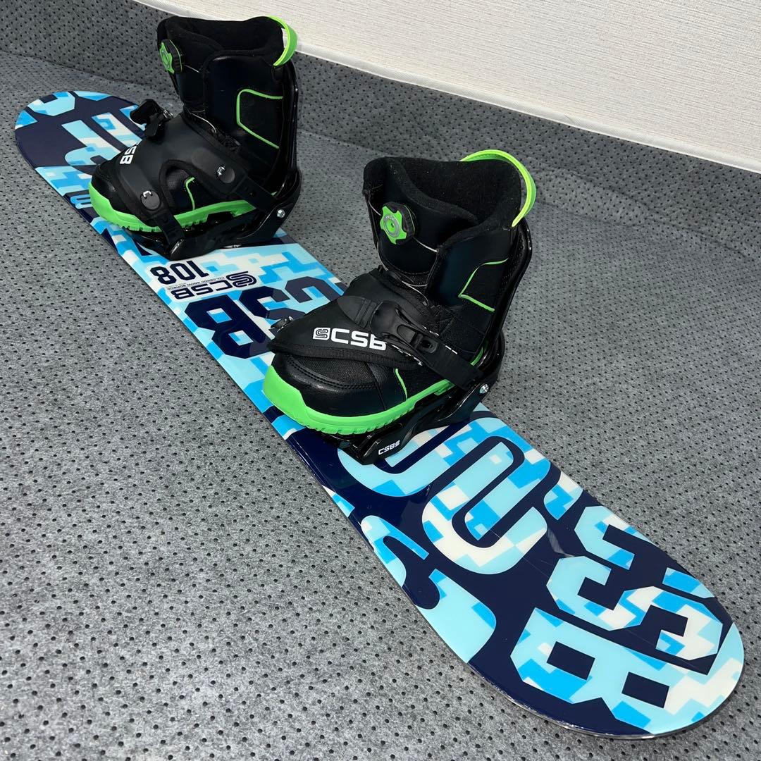 数回使用 キッズスノーボード CSB 108cm＋バイン＋ダイヤルブーツ