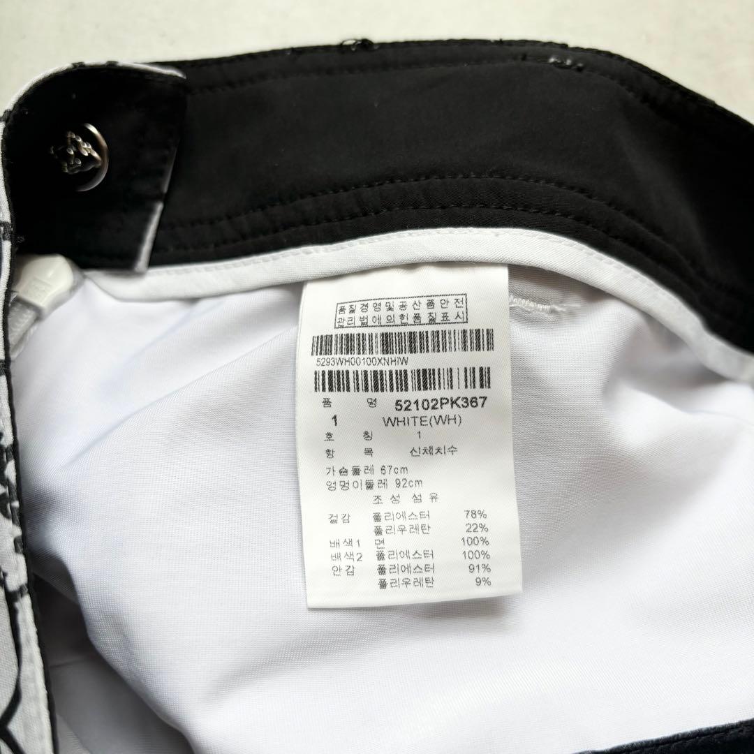 【新品タグ付き】韓国パーリーゲイツ 総柄フリル ストレッチスカート インナー付き