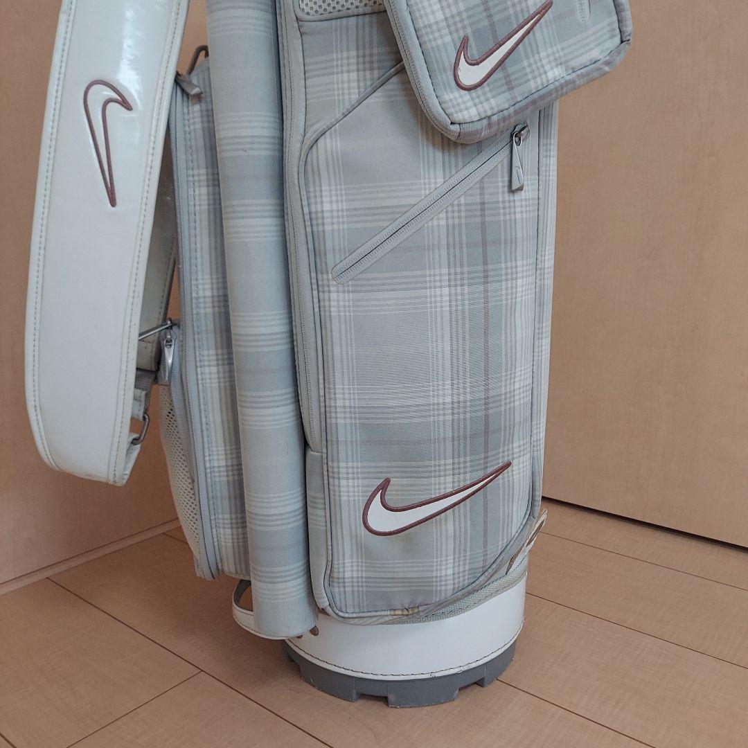 NIKE ナイキ キャディバック チェック柄 ★ポーチ&小物入れ付き