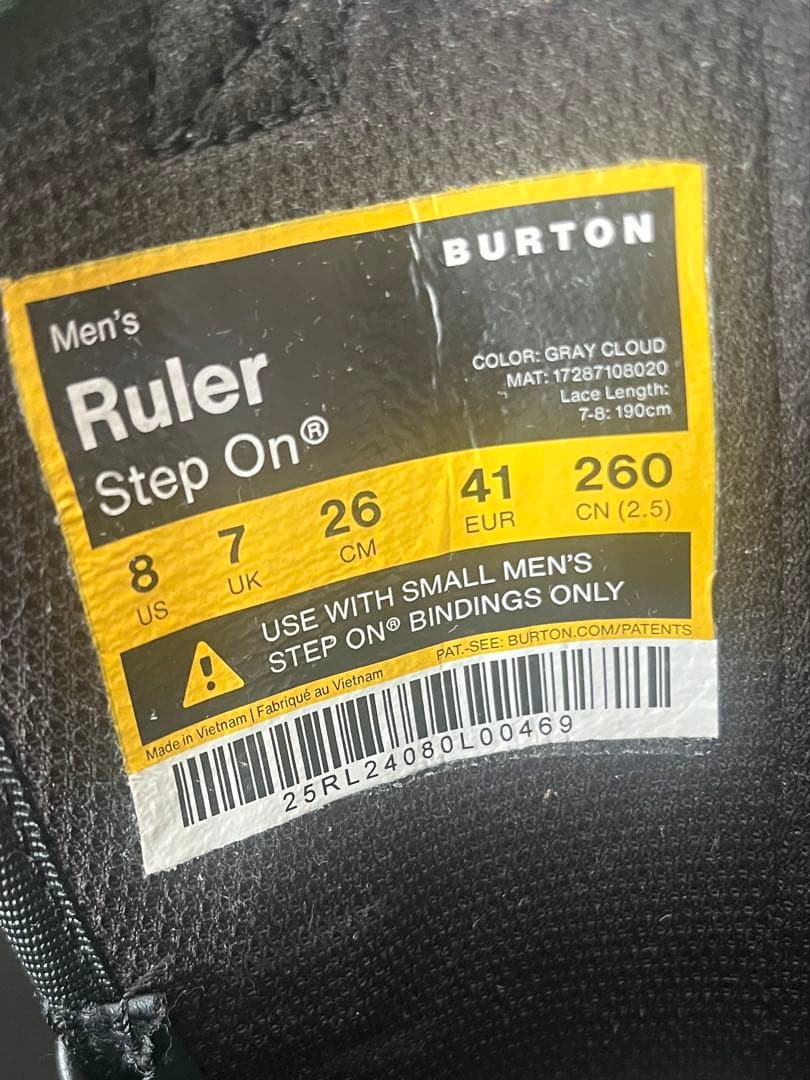 スノーボード Burton step on ruler