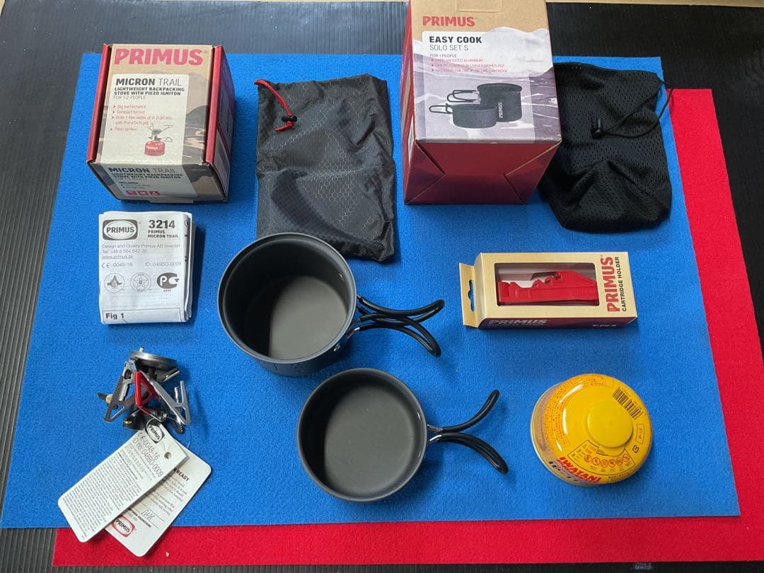 PRIMUS 希少MICRON TRAIL STOVE&PRIMUS クッカー他