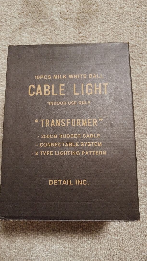 CABLE LIGHT トランスフォーマー